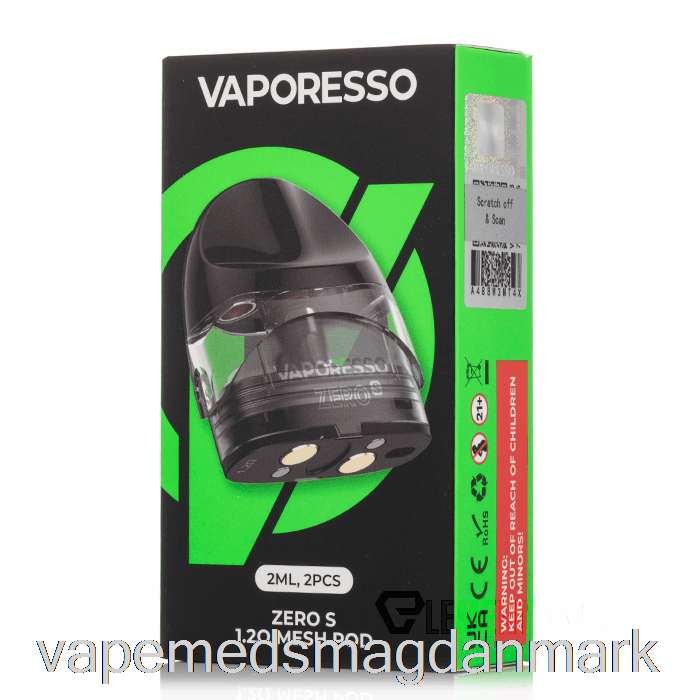 Vape Med Smag Vaporesso Zero S Replacement Pods 1,2ohm Zero S Pods